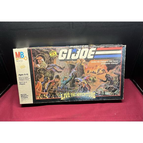 1986 GI Joe Board Game Live the Adventure Cobra Enemy - Picture 1 of 4